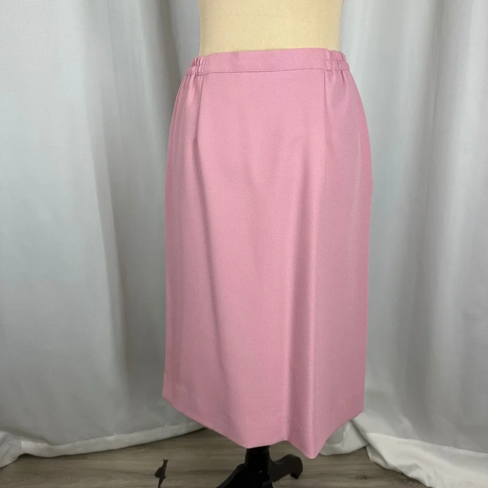 Vintage Haberdashery by Personal Pink Skirt Suit Set Size 10 Union Made